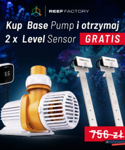 Base pump 8000+2xLevel sensor czujnik poziomu cieczy SMS Reef Factory pompa obiegowa do akwarium Wi-Fi 8 000 l/h